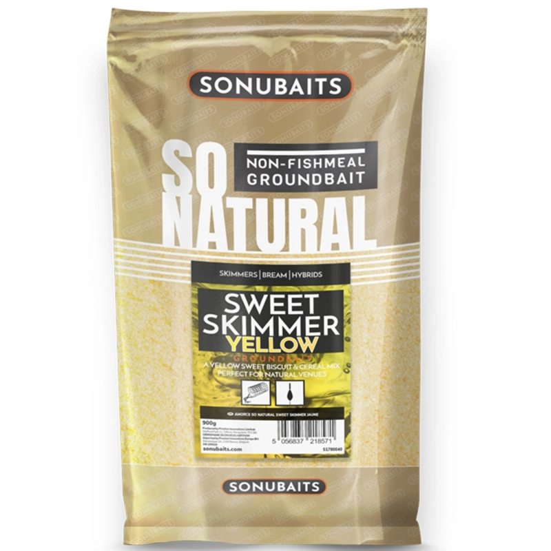 Sonubaits So Natural Sweet Skimmer Yellow Groundbait 900g
